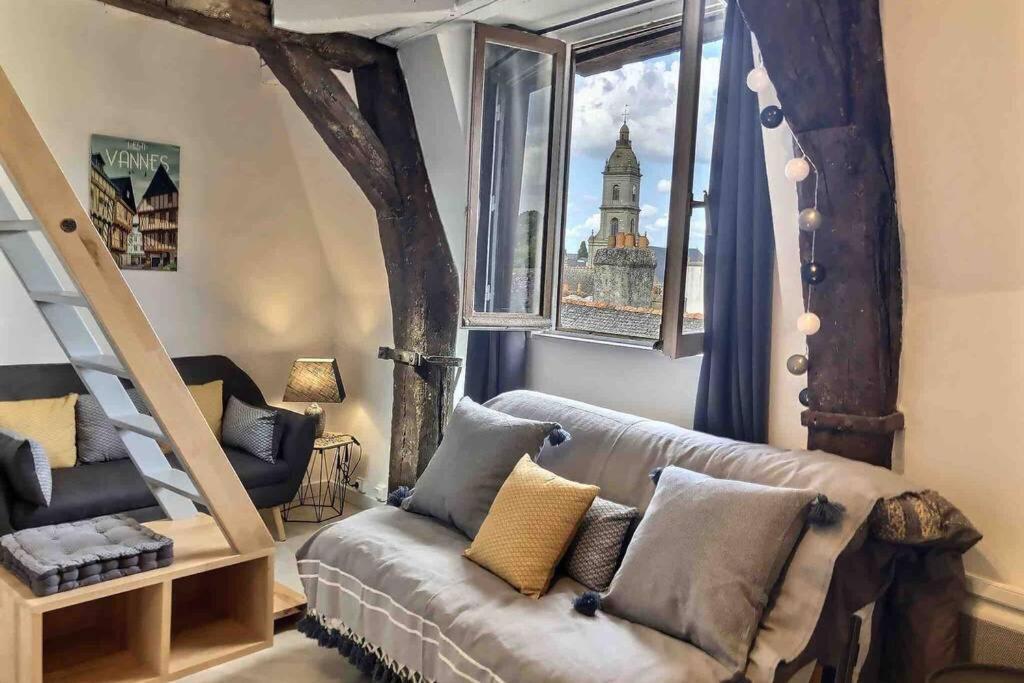 Vue incroyable sur Vannes à deux pas des remparts Extérieur photo